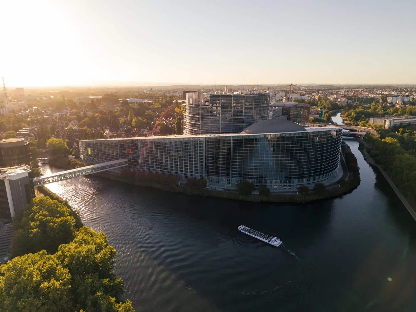 Evropski parlament / panorama iz vazduha