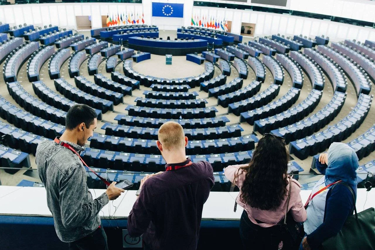 Evropski parlament / pogled iz galerije